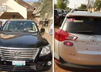 TAKARAR GWAMNAN KEBBI: Minista Malami ya yi watandar zabga-zabgan motoci 30 ga shugabannin APC da makusanta