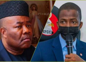 KIRANYE DAGA BAWA: EFCC ta ce Akpabio ya kai kan sa hedikwata don a tatsi biliyoyin nairori a ruwan cikin sa