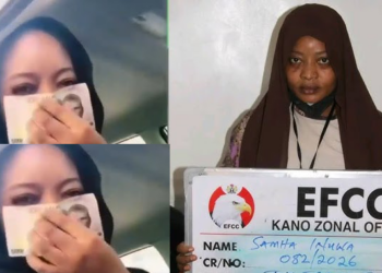 Yadda EFCC ta keta wa Samha rashin mutunci bayan ta keta mutuncin naira dubu tana share hanci da gangar