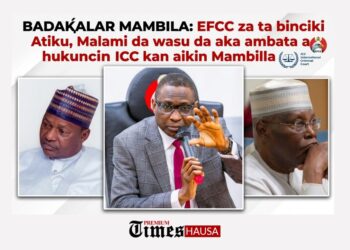 BADAƘALAR MAMBILA: EFCC za ta binciki Atiku, Malami da wasu da aka ambata a hukuncin ICC kan aikin Mambilla