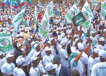 Dubban matasa sun yi gangamin nuna goyon bayan Tinubu ya zarce a Yola mai taken ‘Tinubu Must Go Again’