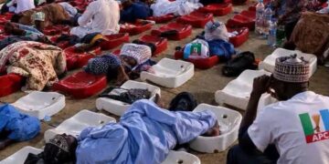 2027:Yadda Magoya bayan APC suka kwana a filin taro da titunan Kaduna gabanin gangamin Tinubu